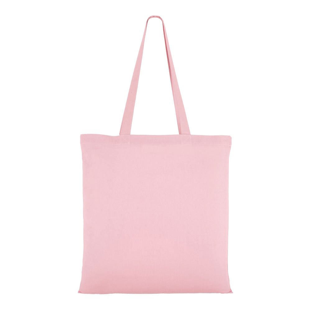 Schoudertas katoen OEKO-TEX® 140g/m² 38x42cm - Pastel rose