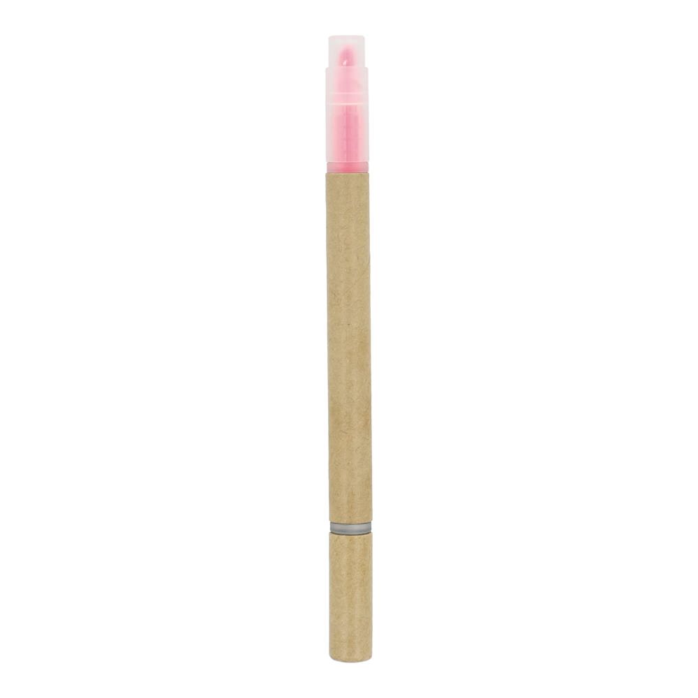 Papieren tekstmarker balpen