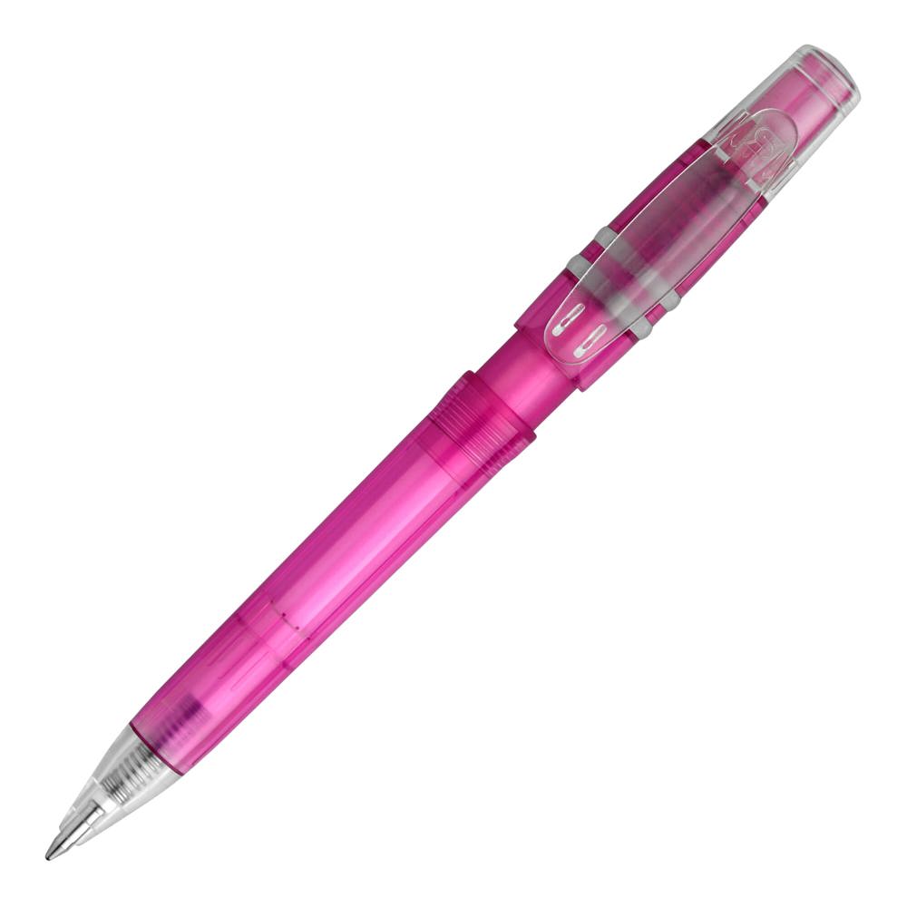 Balpen Nora Clear transparant - Transparant / Roze
