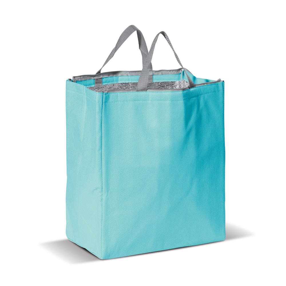 Koeltas non-woven 32.5 x 19.5 x 39 cm, 100 g/m² - Lichtblauw