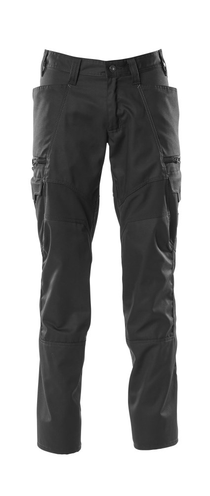 Broek met dijbeenzakken - Zwart