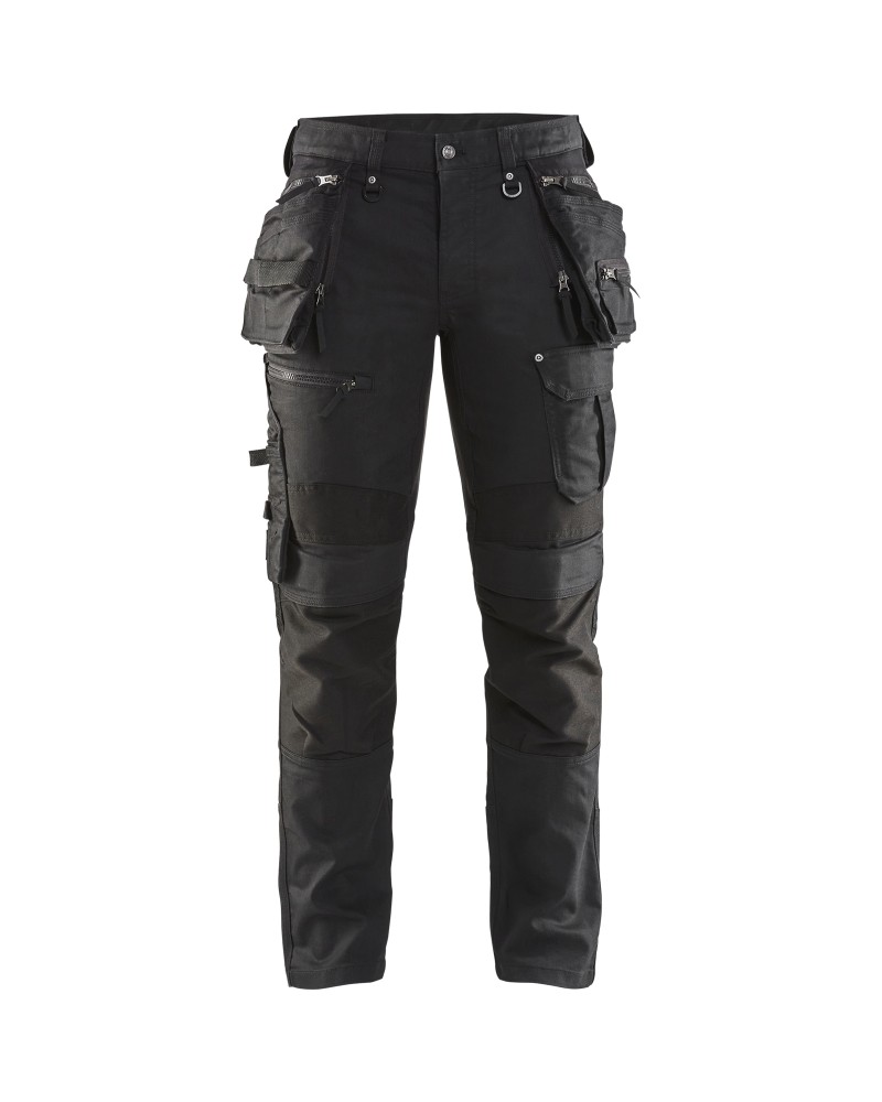 Werkbroek denim stretch X1900 - Zwart/Zwart (9999)