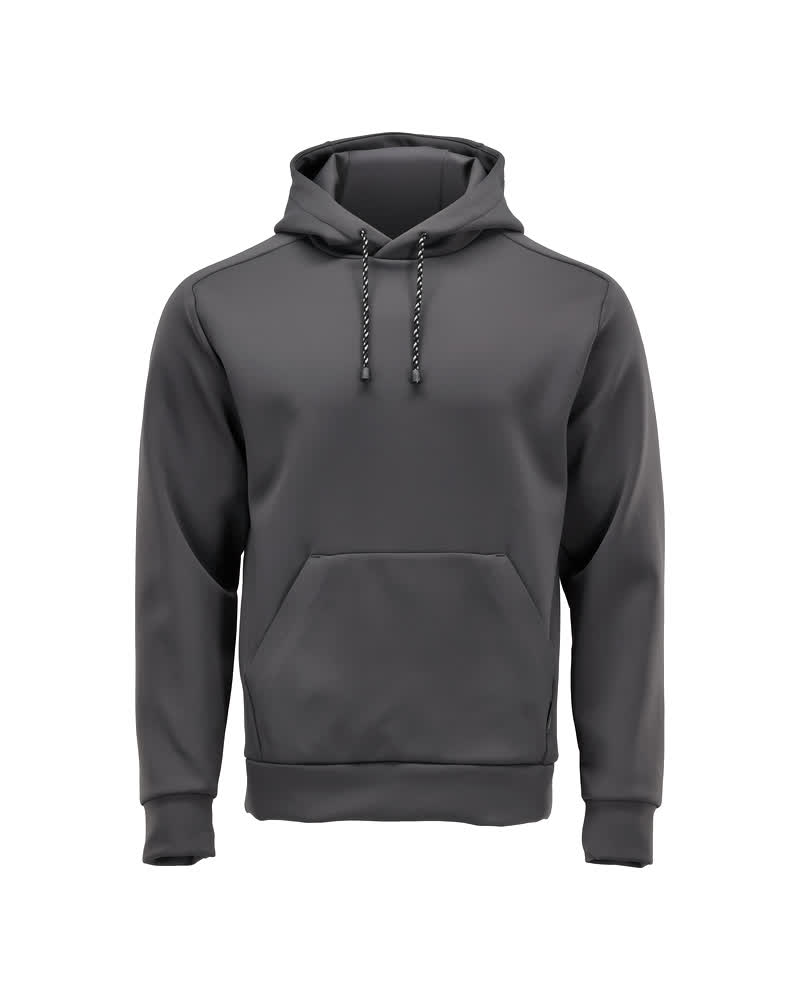 Fleece capuchontrui - steengrijs