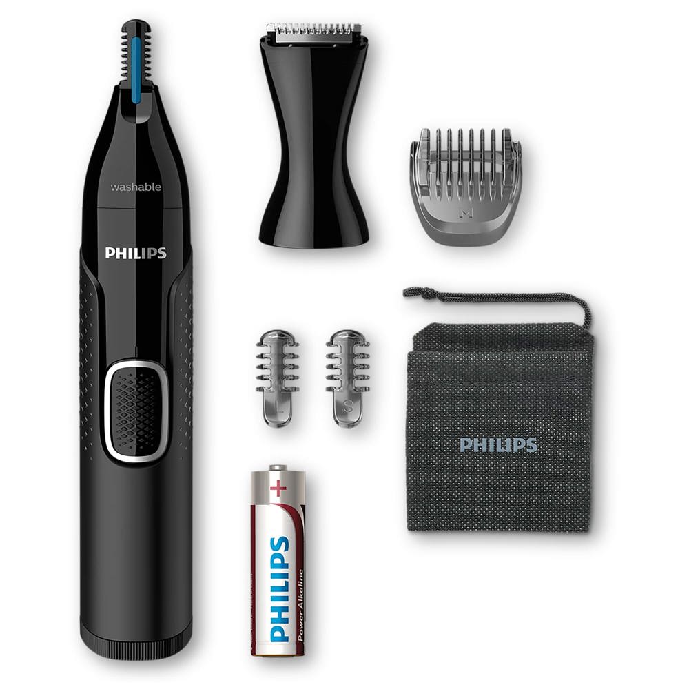 NT5650|Philips Neus-, oor-, wenkbrauwen detailtrimmer met 5 accessoires