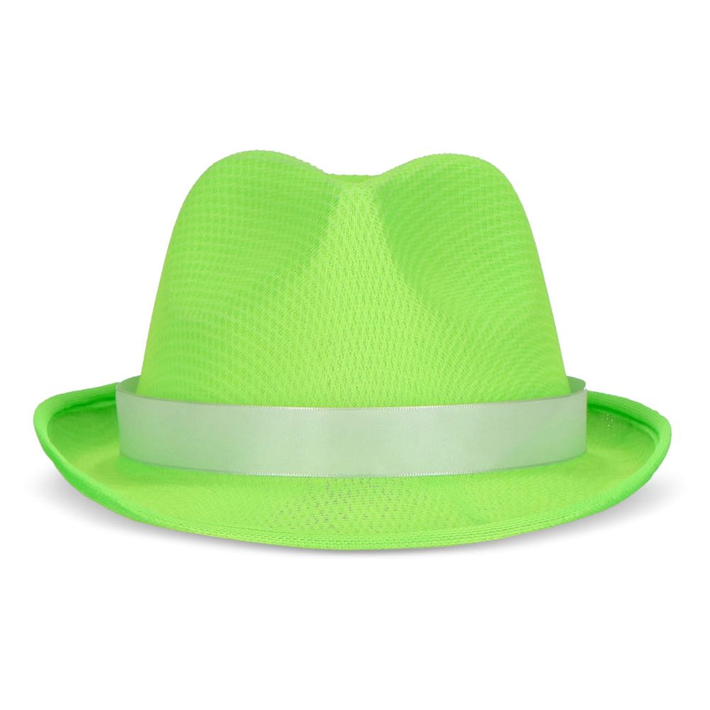 Polyester hoed met band