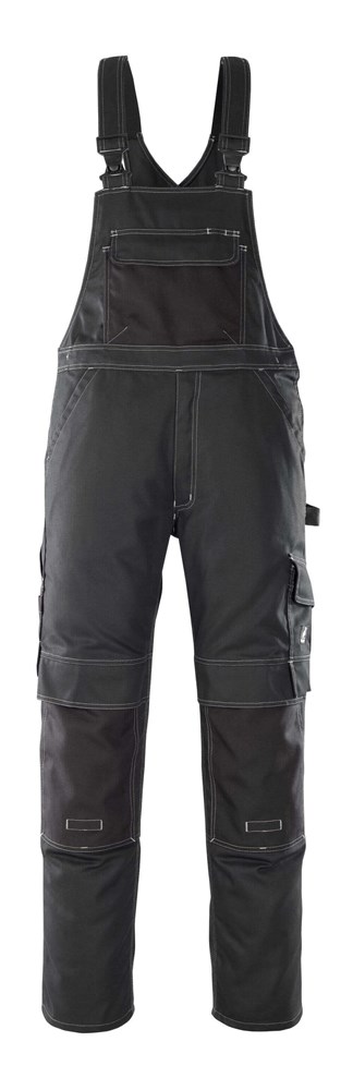 Amerikaanse overall met kniezakken - Zwart