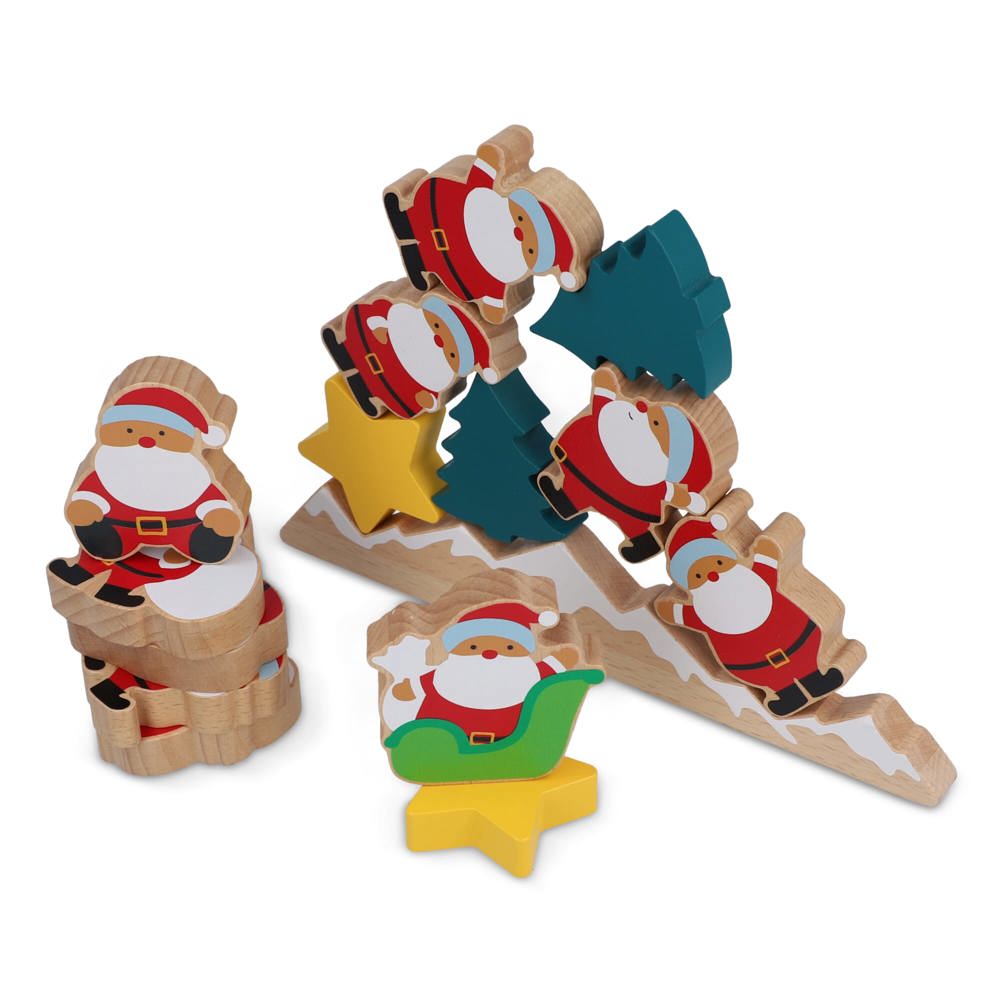 InSideOut Houten Kerstman-balanceerspel