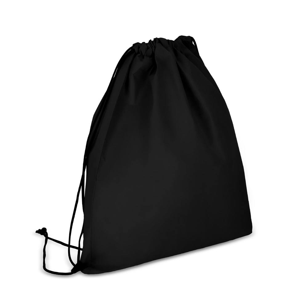 R-PET Rugzak non-woven 38 x 42cm 75g/m² - Zwart