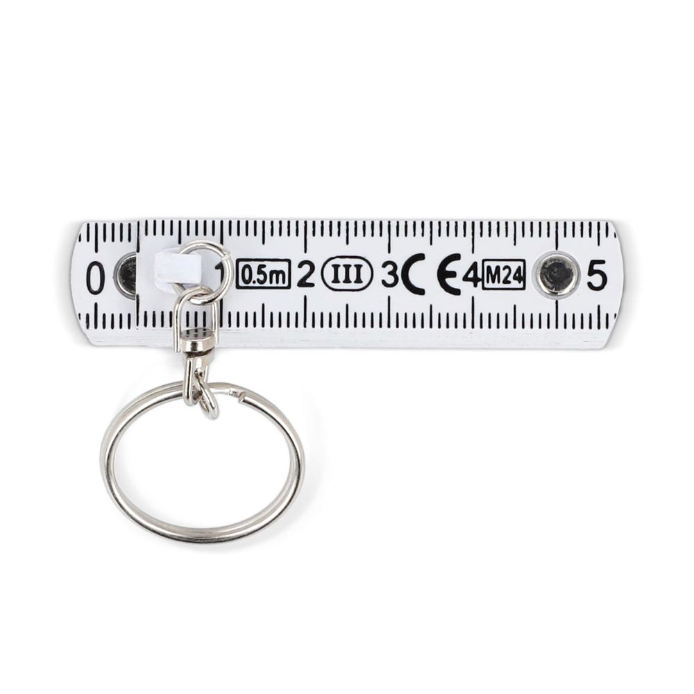 Gekalibreerde duimstok sleutelhanger 0,5m