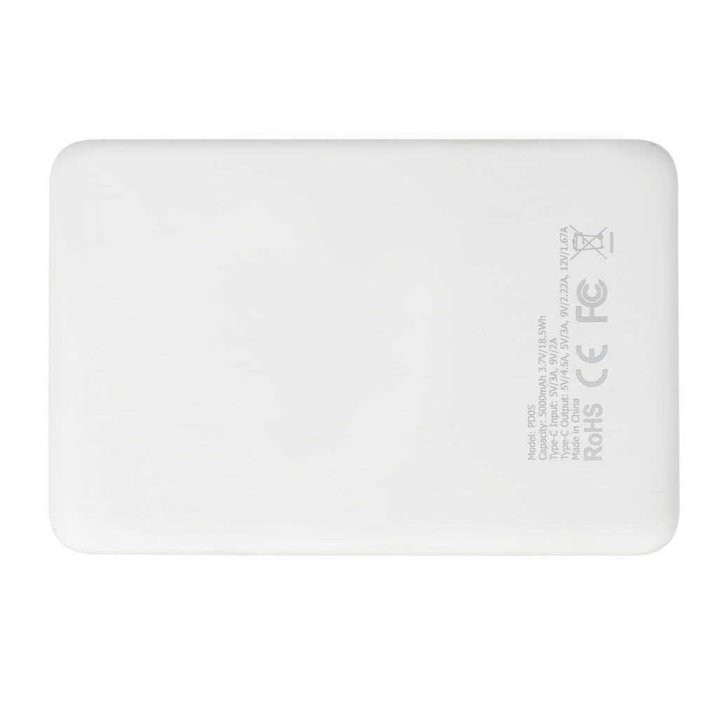 Zenith USB-C Powerbank met Power Delivery R-ABS 5000 mAh
