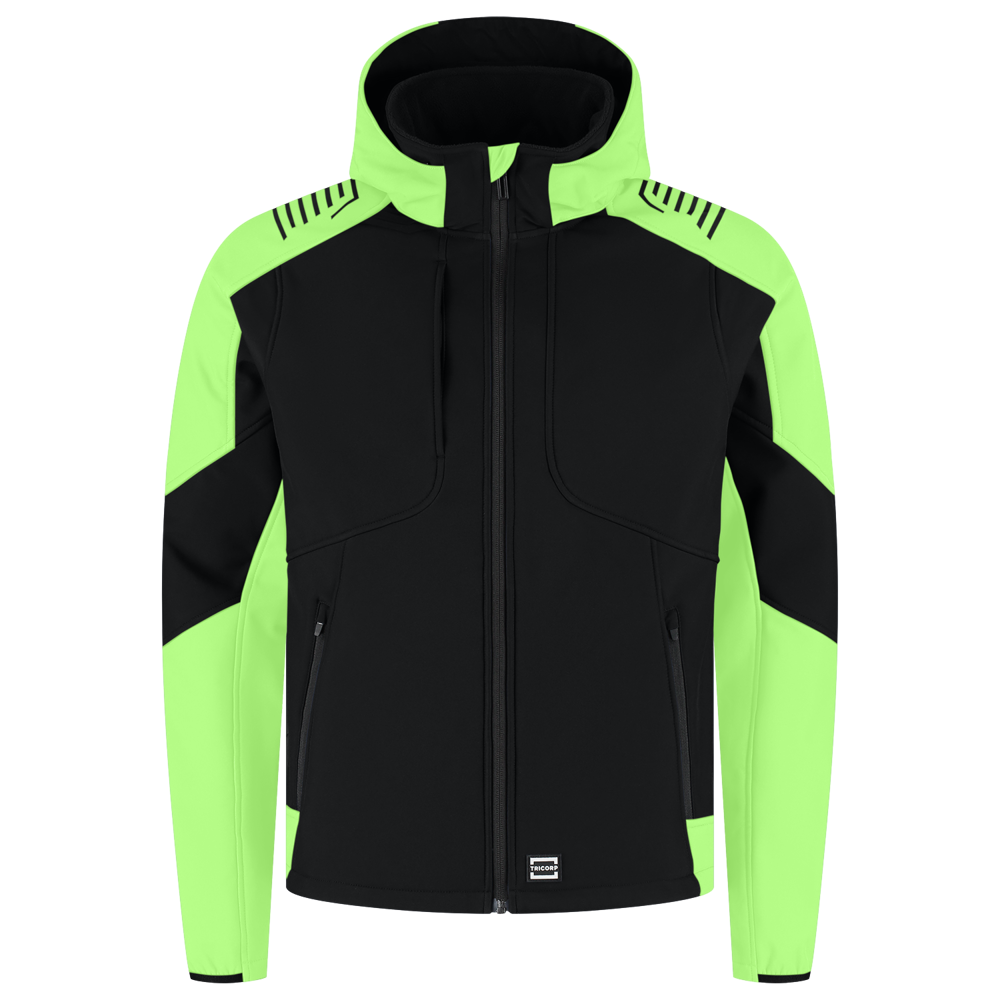 Softshell Capuchon Bicolor Redefined - BlackLime