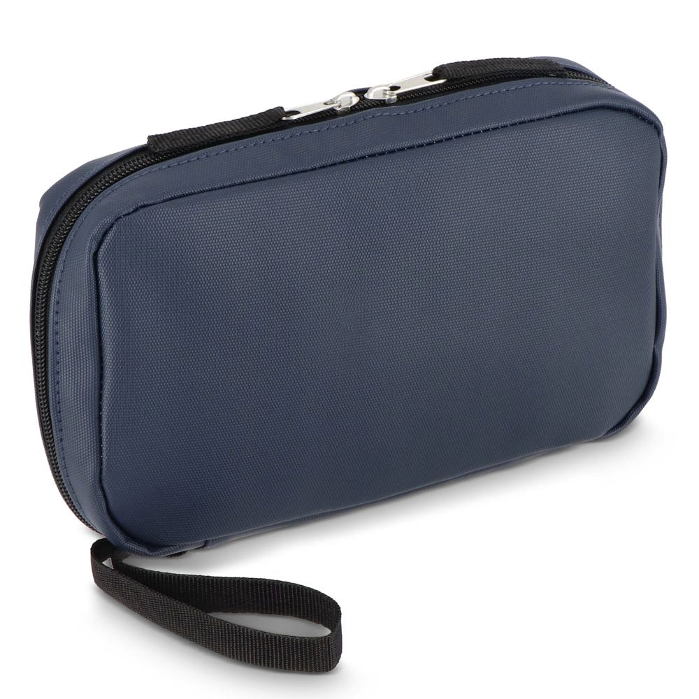rPET PU-gecoate 210D Napa organizer tas 22 x 13 x 4 cm - Donkerblauw