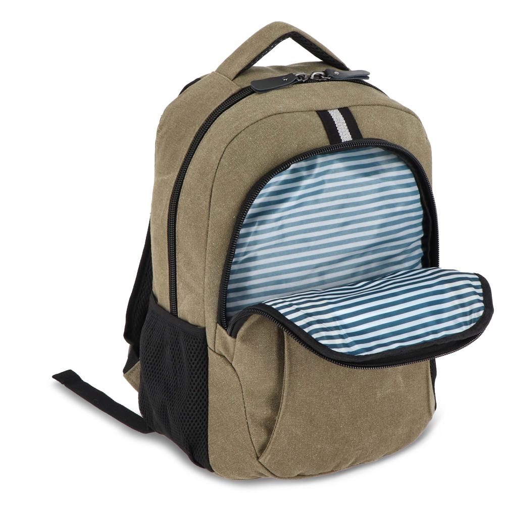 Gerecycled katoenen canvas rugzak Harper