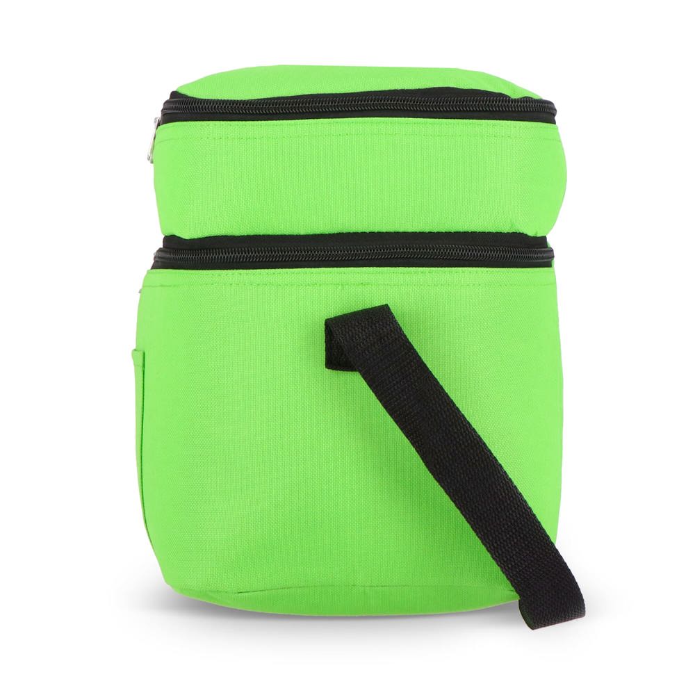 R-PET 600D koeltas met dubbele compartimenten, 30 x 20 x 24 cm, 12L