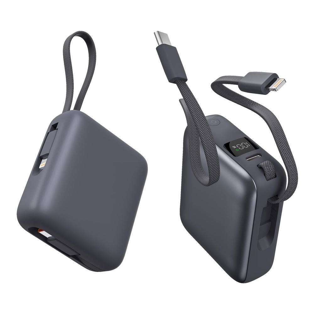 Nova Powerbank 22.5W Power Delivery met ingebouwde kabels 10000 mAh