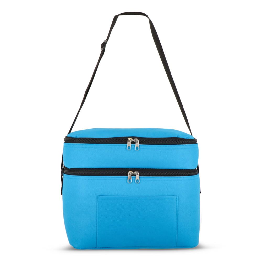 R-PET 600D koeltas met dubbele compartimenten, 30 x 20 x 24 cm, 12L