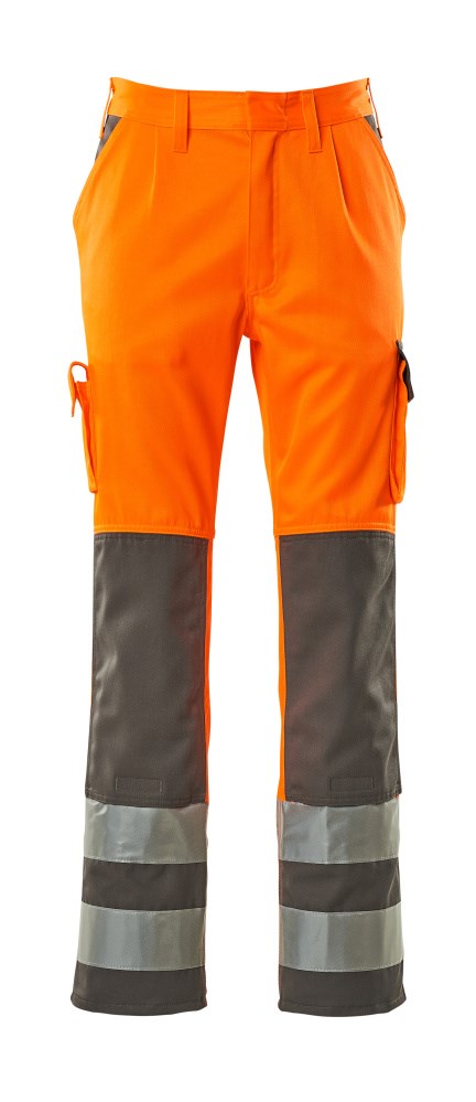 Broek met kniezakken - hi-vis oranje/antraciet