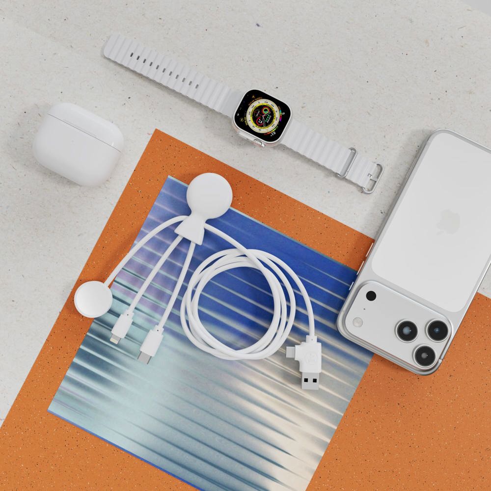 Xoopar Mr. Bio Long Multi Kabel voor Apple/Samsung Watch 1 Meter 
