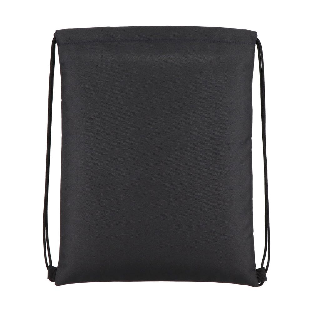 PU gecoorde 600D gerecycled PET trekkoordtas 33 x 42 cm