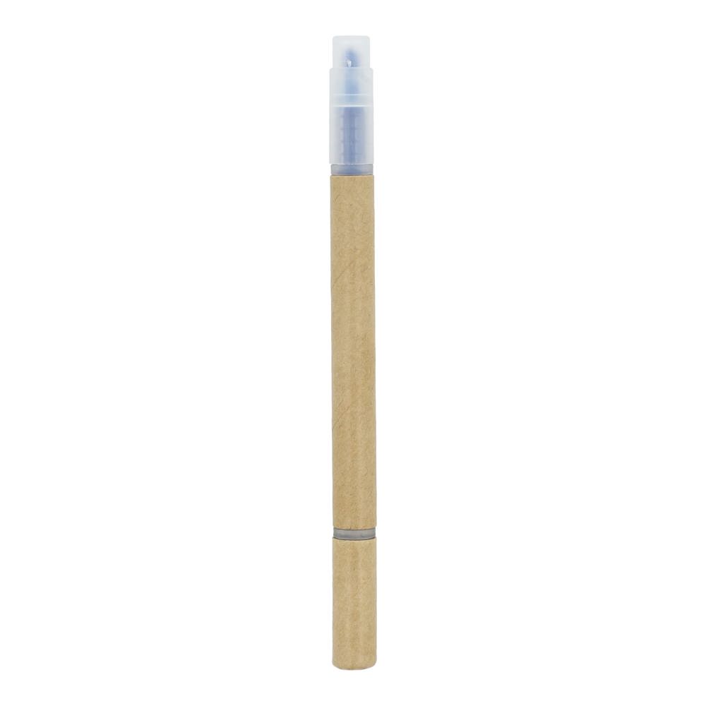 Papieren tekstmarker balpen