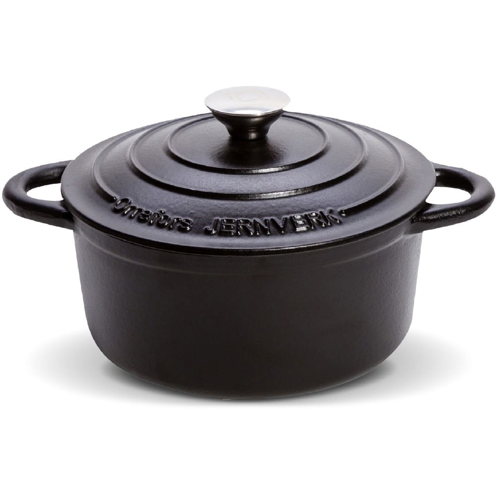 Orrefors Jernverk grote geëmailleerde braadpan 5L - Zwart