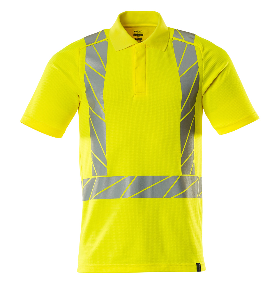 Poloshirt - hi-vis geel