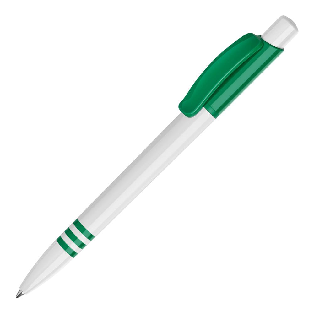 Balpen Tropic hardcolour - Wit / Donker Groen