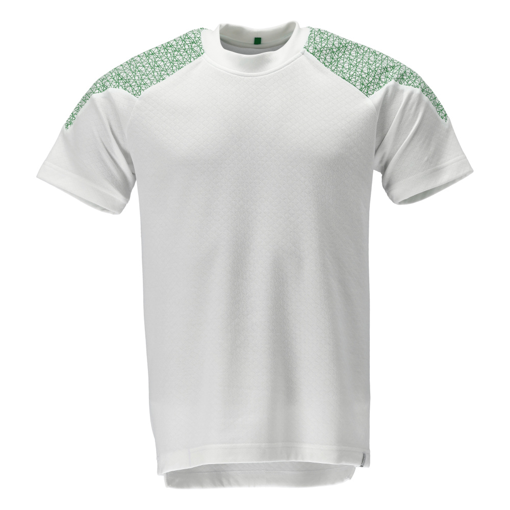 T-shirt, met korte mouwen - wit/helder groen