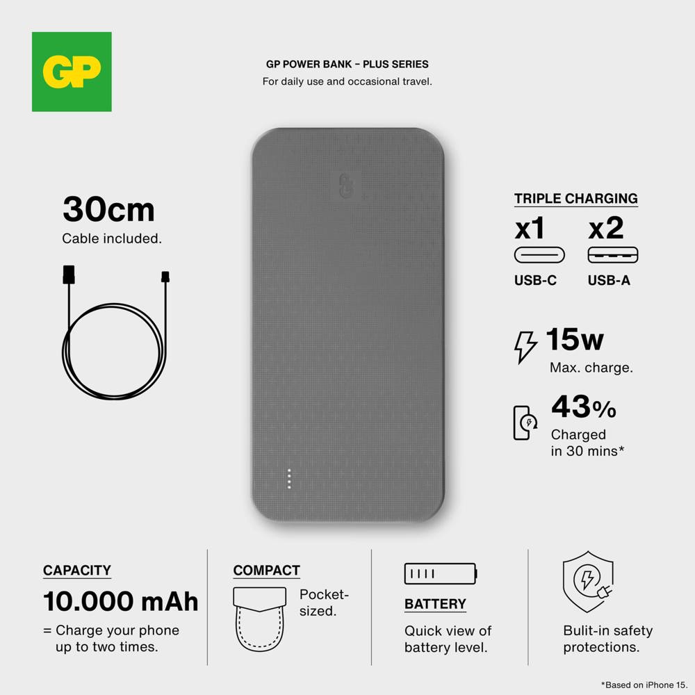 GP B+ Series Powerbank 10000 mAh