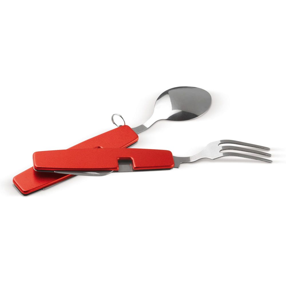 Inklapbaar bestek in multi-tool - Rood