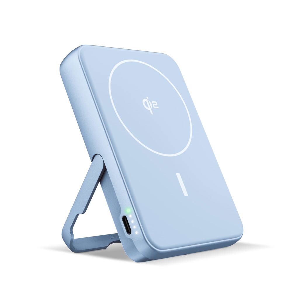 Fresh 'n Rebel Draadloze Powerbank 10000mAh Geschikt voor MagSafe - Lichtblauw