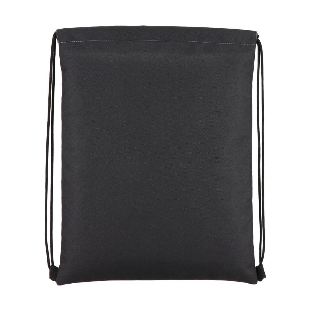 PU gecoorde 600D gerecycled PET trekkoordtas 33 x 42 cm