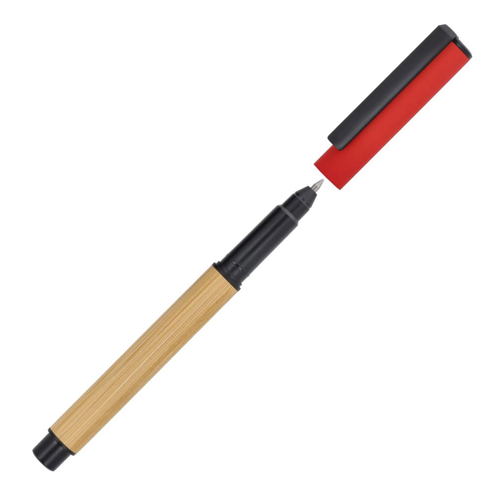 Rollerbal bamboo - Donker Rood