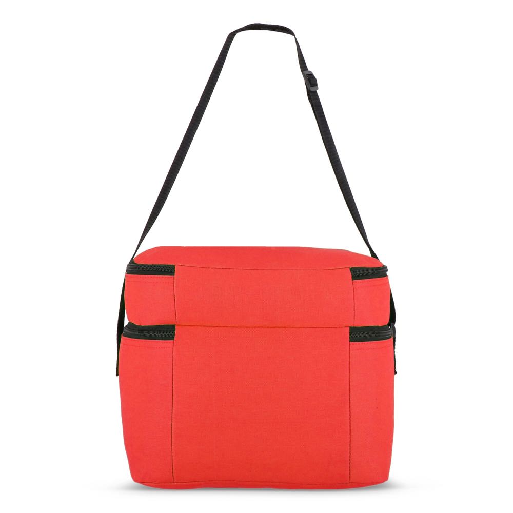 R-PET 600D koeltas met dubbele compartimenten, 30 x 20 x 24 cm, 12L