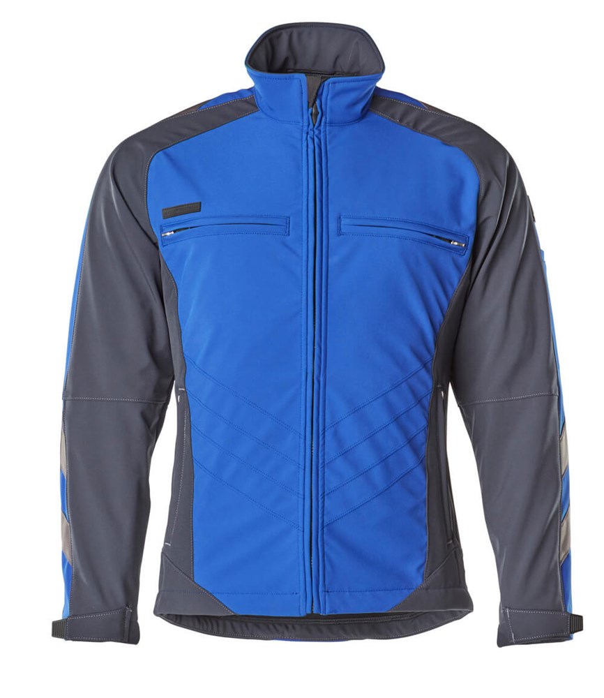 Softshell jas - korenblauw/donkermarine