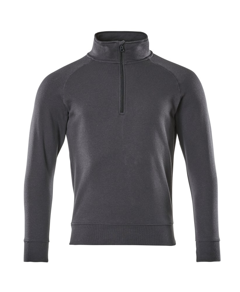 Sweatshirt met korte rits