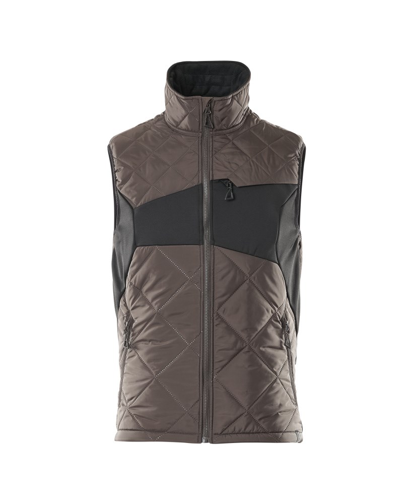 Thermobodywarmer - donkerantraciet/zwart