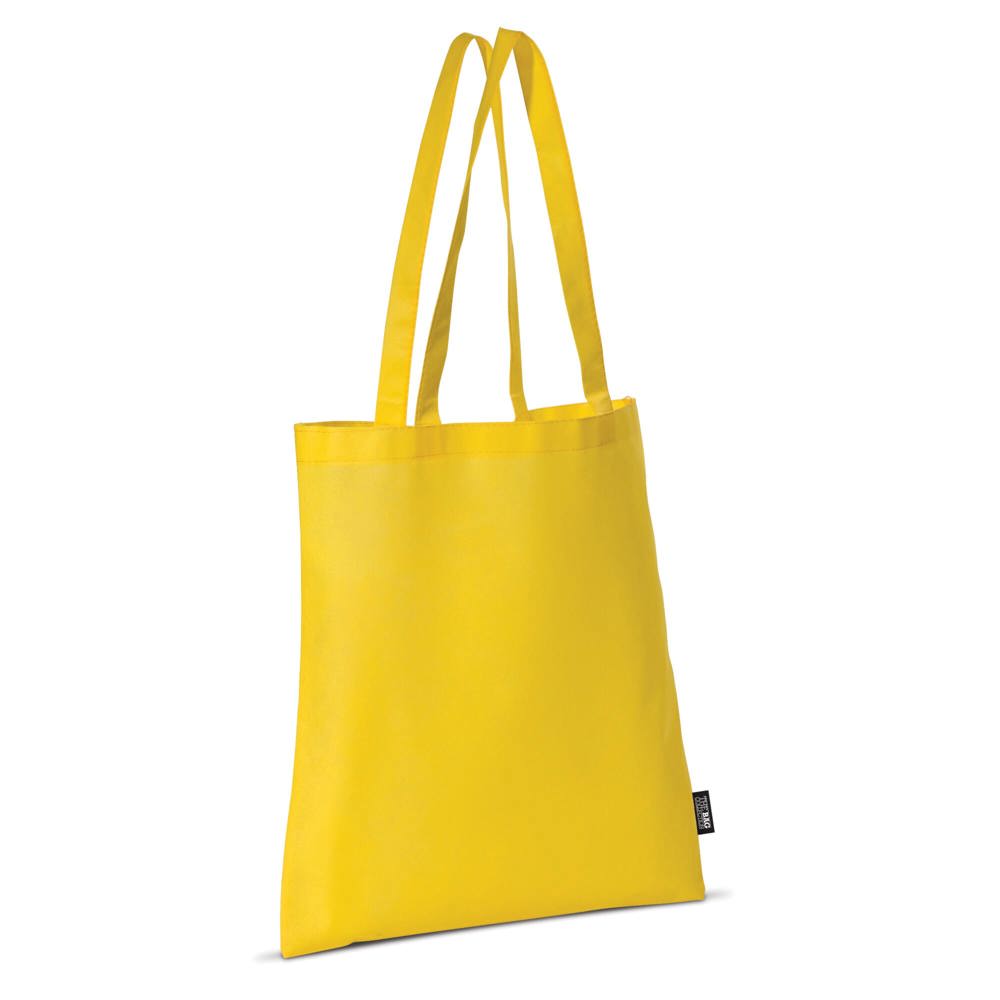 Schoudertas non-woven 75g/m² - Geel