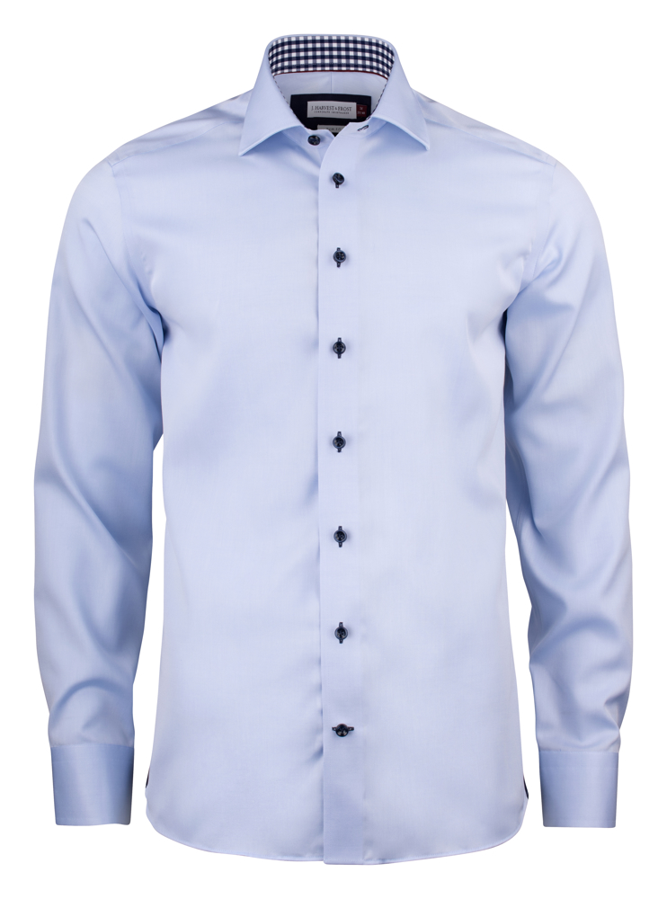 Red Bow 20  Hemd Slim Fit Heren - Hemelsblauw/Marine