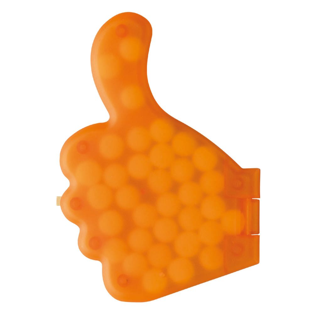 Pepermuntdoos duim - Ecru / Oranje