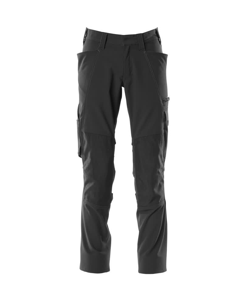 Broek met kniezakken - Zwart