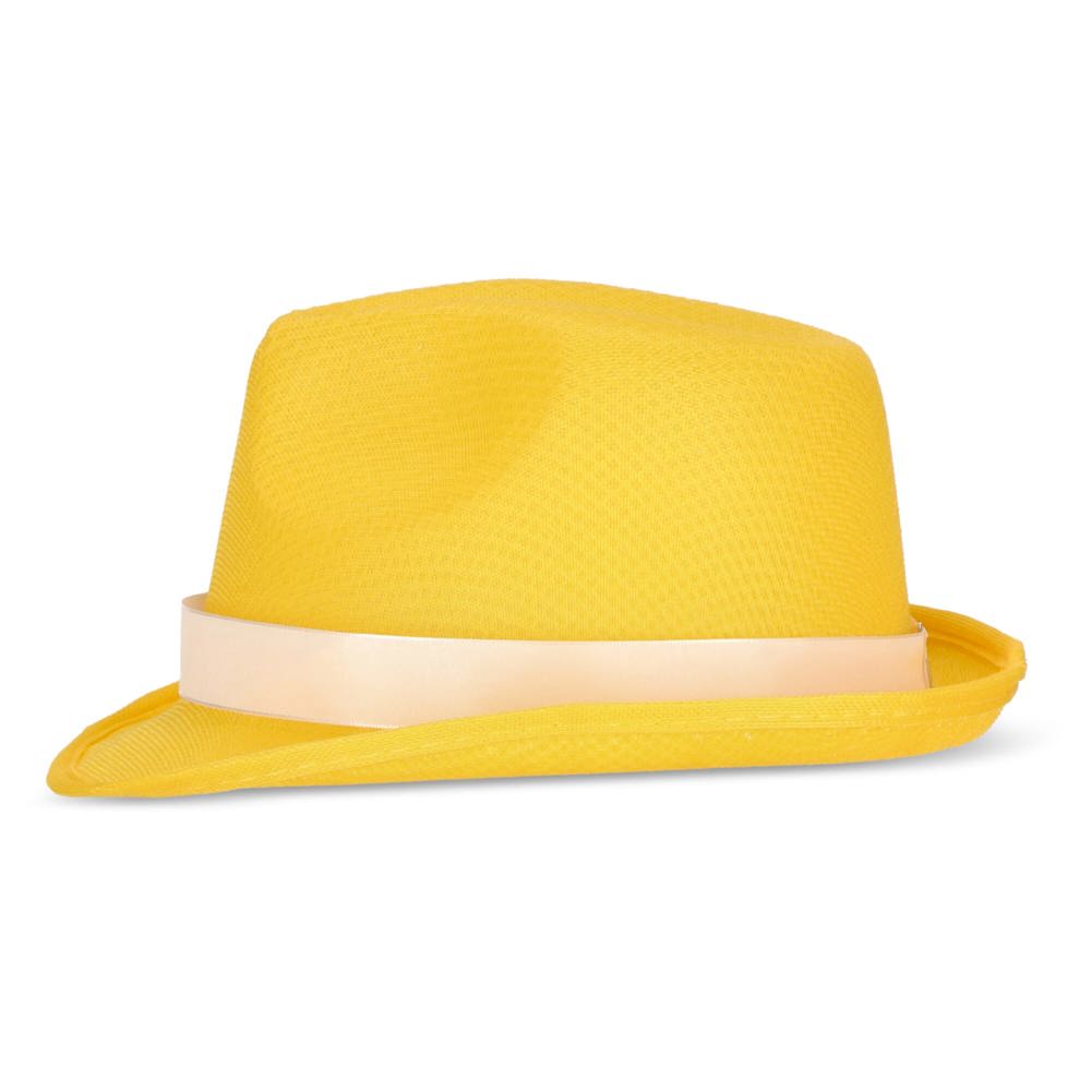Polyester hoed met band