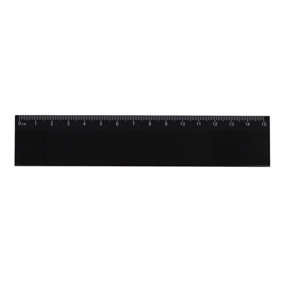 Liniaal 15cm - Zwart
