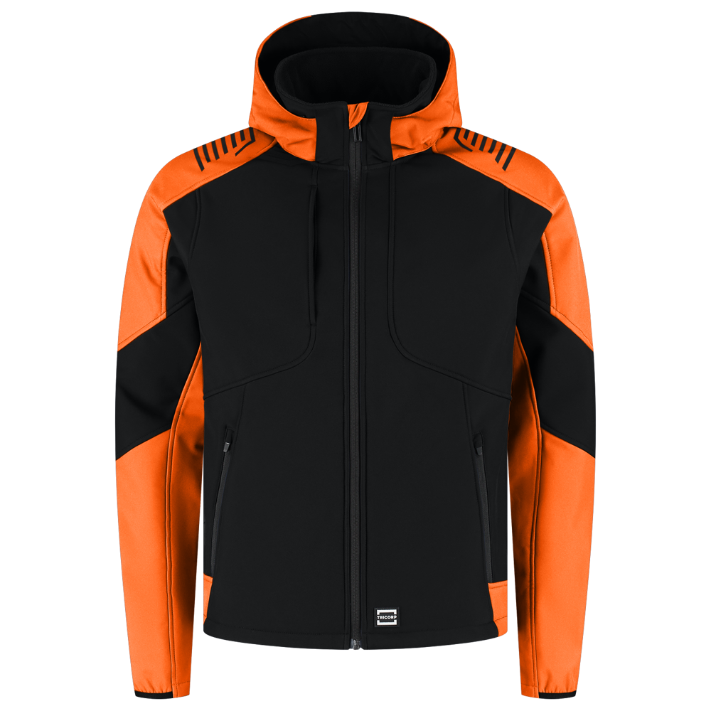 Softshell Capuchon Bicolor Redefined - BlackOrange