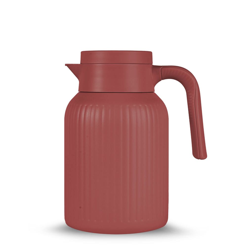 Sagaform Trine Thermoskan (gerecycled) 1.5 L - Donker Rood