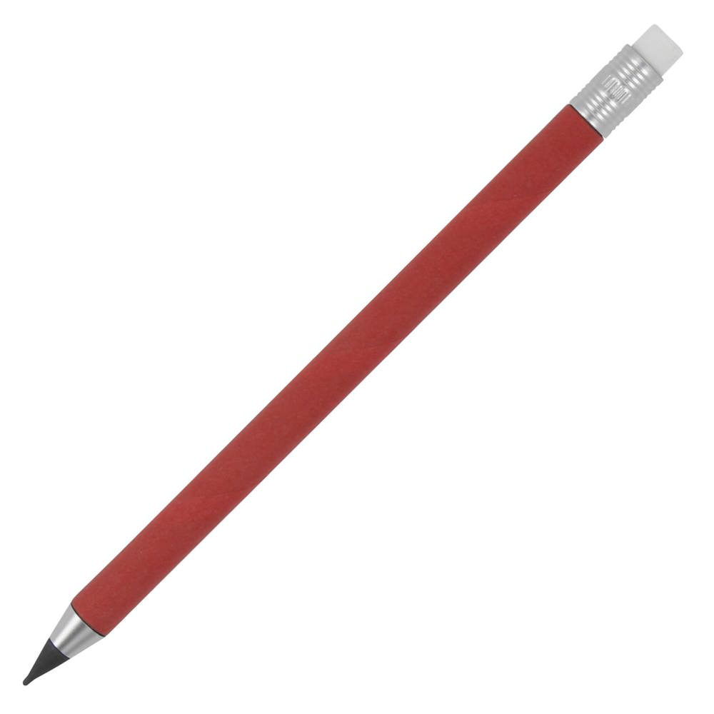 Inktloze papierpen met gum - Rood