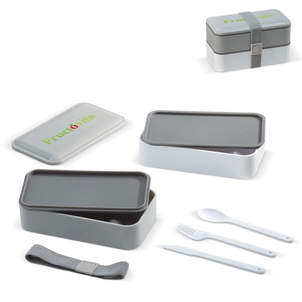 Lunchbox Bento met bestek 1250ml
