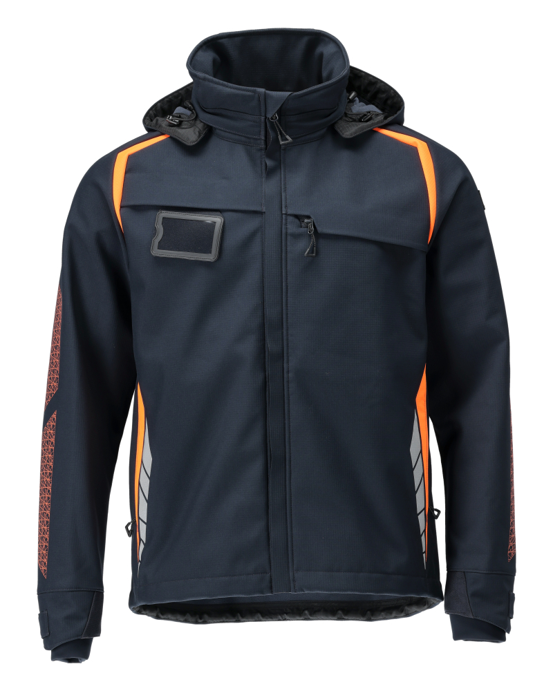 Softshell jas met capuchon