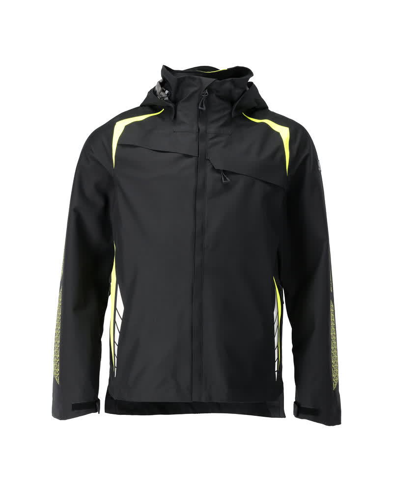 Shell jas - zwart/hi-vis geel