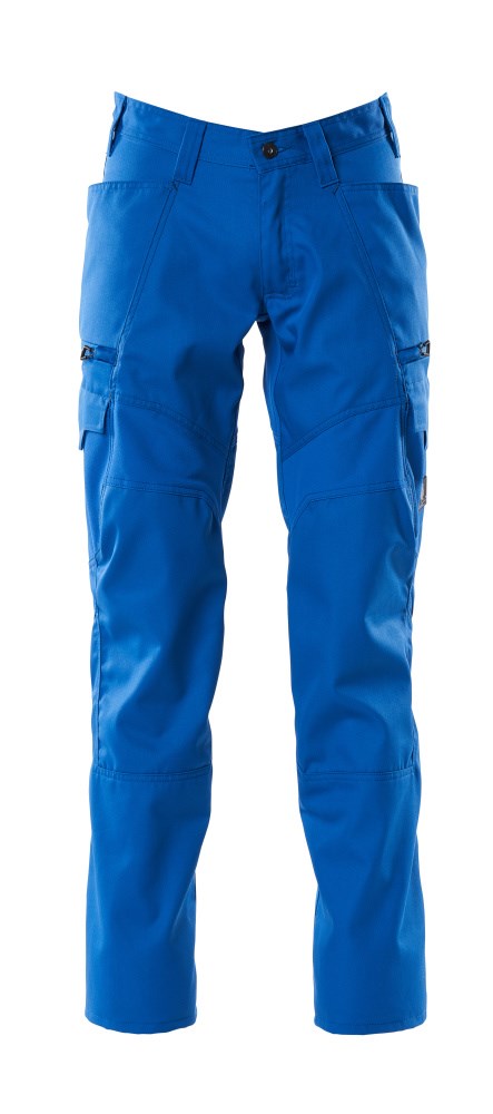 Broek met dijbeenzakken - helder blauw